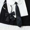 Corbata jk estilo japonés para mujer verano estilo preppy camisa corbata de moño accesorios de moño artículo pequeño estudiante a cuadros corbata dk para hombre
