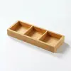 Plato de Fruta de Vidrio, Mesa de Café para Sala de Estar en Casa, Platos para Exhibir Frutos Secos y Snacks, Plato de Fruta Dividido, Plato para Snacks de Té de la Tarde