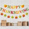 Guirnalda de hojas de arce de otoño europeas y americanas para un feliz Día de Acción de Gracias Decoración de guirnalda para fiesta de Acción de Gracias