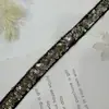 Renda Brilhante com Lantejoulas e Contas Bordadas à Mão, Largura 4cm, Acabamento para Vestido de Noiva DIY, Decoração de Cinto, Material para Palco