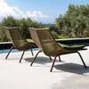 Cadeira de Lazer para Pátio Externo Nórdico, Cadeira de Balanço de Rattan, Sofá, Móveis para Varanda Preguiçosa e Jardim, Cadeira de Rattan para Pausa para Almoço, Cadeira Cama Reclinável