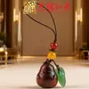 Yiming Xianyuan Sândalo Pera Casal Chaveiro Pingente Carro Bonito Cordão Corrente de Celular Decoração