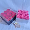 Amazon Transfronteiriço Balde Quadrado Abraço Rosa Eterna Presentes do Dia dos Namorados Chinês Enfeites de Presente Criativos