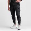Pantalones Deportivos Casuales para Hombre Transfronterizos Fitness Elásticos Tejidos de Nailon Ajustados para Correr Entrenamiento Pantalones Cónicos para Hombre