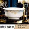Louças Cerâmicas - Tigelas, Pratos e Travessas como Peças Individuais para Uso DIY, Adequado para Uso Doméstico, Presentes de Inauguração de Casa, Louças Modernas de Porcelana Óssea de Jingdezhen