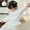 Roupas de Bebê, Roupa de Outono, Conjunto para Bebê Menina, Novo Estilo, Moda Elegante para Primavera e Outono, Conjunto de Duas Peças com Bolinhas para Bebê de Um Ano