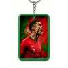 Chaveiro Acrílico da Copa do Mundo com Foto Impressa de Estrela do Futebol, Brinde Personalizado para Fãs, Ímã de Geladeira