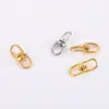 Hebilla Giratoria de Aleación de Zinc Forma de Ocho Hebilla Dorada Grande Forma de Ocho Hebilla Giratoria Universal para Perro Anillo de Llavero Conector Accesorios DIY