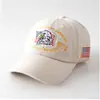 Gorra de Béisbol Suave Personalizada con Bordado de Águila Estilo Americano, Unisex Moda Nicho Tendencia Callejera Gorra Versátil