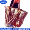 Bolsa de Mano Rpet Rellena de Algodón, Bolso de Hombro Versátil Rpet con Relleno de Plumón, Bolso Cruzado Rpet de Algodón Espacial Japonés y Coreano, Fábrica Personalizada