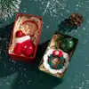 Llavero de Ganchillo de Lana Navideño Papá Noel de Lana Decoraciones Navideñas Colgante de Mochila Escolar de Ganchillo Regalo de Navidad