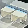 Caixa de Armazenamento de Toalha para Lavar o Rosto Caixa de Armazenamento para Lavatório de Banheiro Caixa de Lenços Prateleira Organizadora de Caixa para Banheiro Cozinha Banheiro Toilet