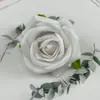 Novo produto transfronteiriço: Cabeças de Flores de Rosa Artificiais, Rosas de Veludo com Pérolas, Decoração de Parede de Flores para Salão de Casamento, Cabeças de Flores Artificiais, Adereços para Fotografia