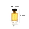 Botella de recarga de perfume vertical con patrón en relieve de lujo con tapa poligonal negra para viajes y uso en casa, almacenamiento de perfume y botella vacía de repuesto