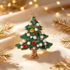 Novo Broche de Árvore de Natal com Strass Transfronteiriço Europeu e Americano para Mulheres, Broche de Natal de Alta Qualidade, Acessório de Presente de Feriado
