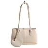Bolso de Mano Retro, Bolso de Mano para Mujer, Bolso de Hombro de Alta Gama, Bolso de Axila Simple de Color Sólido de Gran Capacidad, Bolso Cuadrado Pequeño