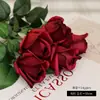 Flores Artificiais Rosa Vermelha Flores Falsas Cenário de Casamento Parede Arranjo de Flores Arranjo para Decoração de Casa Presente de Dia dos Namorados