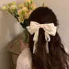 Accesorios para el Cabello con Lazo Grande Negro Pasador de Gama Alta Parte Trasera de la Cabeza Estilo de Gama Alta Adorno para la Cabeza de Cinta Nuevo Estilo 2025 Pasador para Mujer