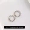 Contas Espaçadoras Anel Torcido Banhado a Ouro 14K que Preserva a Cor 12mm Feito à Mão DIY Miçangas para Montagem de Joias Pérolas com Furo Grande Acessórios