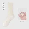 Calcetines de seda floral estilo japonés para mujer, calcetines de media pantorrilla ultrafinos y transpirables con suela de algodón de seda cristalina para primavera y verano, en stock para venta al por mayor del fabricante