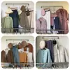 Estante de exhibición de ropa de acero inoxidable, montado en la pared, para colgar por el frente, estante de ropa para uso doméstico, estante de tienda para ropa de niños