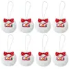 2026 Natal Bolas Coloridas de Pelo Falso de Coelho DIY Enfeites de Decoração para Árvore de Natal Feriado Bola de Pelúcia Transfronteiriça Novo Produto