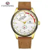 Reloj de Cuero para Hombre Estilo Europeo y Americano Casual Esqueleto Esfera de Carreras Automático Mecánico Esqueleto