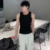 Chal de Algodón 100% Peinado de Alta Elasticidad con Puntada Visible para Hombre, Camiseta Interior sin Mangas Ajustada, Venta al por Mayor de Fábrica Transfronteriza de Verano