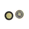 Comercio exterior Europa y Estados Unidos doce constelaciones monedas con incrustaciones de diamantes bañadas en oro colección de monedas conmemorativas extranjeras deseo amor monedas de oro monedas transfronterizo