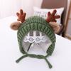 Gorro de Bebé Otoño e Invierno Gorro de Lana de Niño Oreja de Asta Protección para las Orejas de Niña Gorro Tejido Gorro Cálido de Terciopelo para Niños
