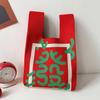 Bolsa Nova Engrossada, Bolsa de Palha, Bolsa de Presente, Bolsa de Tricô, Bolsa Tote de Casamento, Bolsa de Mão, Bolsa Colete
