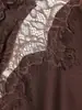 Moda feminina europeia e americana transfronteiriça AliExpress mais vendido vestido assimétrico de renda estiloso