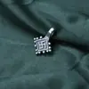Plata de Ley S925 Estilo Tibetano Caracola Clip Accesorios Cuentas de Buda Estrella Luna Bodhi Clip para Contar Juguete Cultural Accesorios para Pulsera