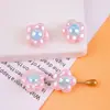 Cuentas de Flor de Ciruelo de Color Sólido Chapadas en Color de 16 mm Cuentas Acrílicas Cuentas Sueltas Accesorios para Hacer Collares Pulseras con Cuentas Hechos a Mano