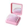 Peine Masajeador con Bolsa de Aire Nuevo Transfronterizo Peine para el Cabello Dientes Anchos 2 en 1 Peine con Espejo Plegable de Mano Peine Cojín de Aire