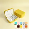 Caja de joyería personalizada con espejo de fabricante de comercio exterior, bolsa de almacenamiento para accesorios, caja de regalo para anillos, pendientes, collares de perlas, con opción de impresión