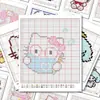 Pegatinas Lindas con Forma de Frijol, Pegatinas Decorativas Hechas a Mano Creativas de Kuromi y Cinnamoroll Estilo Pixel Cartoon Lindo