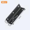Código de Ángulo de Tira Larga de Acero Inoxidable Espesado 90 Grados Fijador de Ángulo Recto de Tira Larga Soporte Triangular Conector de Ferretería para Muebles