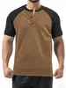 Nova Camisa Polo Esportiva Casual Masculina Jovem Amazon Transfronteiriça com Absorção de Umidade Color Block Manga Curta Atacado