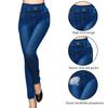 026 Leggings de algodão imitação jeans populares europeus e americanos sem costura legging sexy vazada leggi