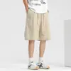 Pantalones Cortos de Algodón Puro para Hombre, Ropa Deportiva de Verano, Pantalones Finos Transpirables, Pantalones Casuales de Pierna Recta de Longitud Media, Pantalones Sueltos para Hombre