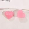 Cielo estrellado color glitter corazón de durazno torcido amor parche de resina carcasa de teléfono móvil horquilla aretes accesorios de joyería DIY venta al por mayor