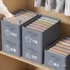 Caja de Almacenamiento de Tablero de PP No Tejido Divisor de Pantalones para Armario Plegable Almacenamiento Organizador de Escritorio para Dormitorio