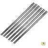 Palillos de Acero Inoxidable Grado Alimenticio 316 304 Domésticos Antideslizantes 10 Pares Set Familiar Engrosados Antiescaldado Plateados Palillos de Hierro
