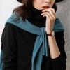 Suéter de moda de otoño e invierno con cuello alto de pelo, manga larga, femenino, delgado, base femenina, tejido, chaqueta de cuello alto, una generación de cabello