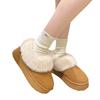 Zapatos Baotou para Mujer Punta Redonda Retro Zapatos Forrest Gump 2025 Otoño Nuevas Botas de Nieve con Plataforma