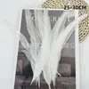 Punto 20-50cm Pluma de Cola de Gallo Blanco Puro Pluma Blanca Hecho a Mano DIY Decoración de Disfraz para Escenario Pasarela