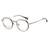 Gafas Vintage de Montura Redonda de Titanio Puro al por Mayor, Modernas y Versátiles, para Miopía, para Mujer, Galvanizadas IP