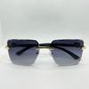 Gafas cuadradas sin montura con cabeza de leopardo, gafas de sol de vanguardia, gafas de sol de moda europea y americana, gafas de sol para fotografía callejera, artículos de moda transfronteriza 8814