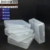 Caja Cuadrada Zihex 35125 Caja de Plástico PP Transparente con Tapa abatible integrada para Almacenamiento y Empaque de Piezas